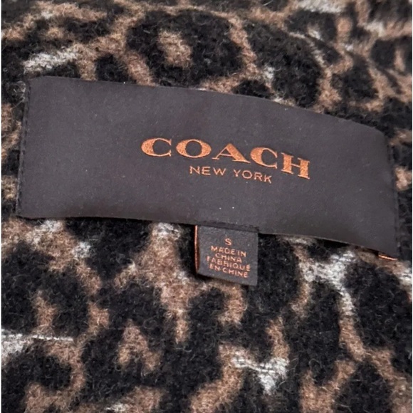 COACH Ocelot Dbl Breasted Peacoat - Picture 5 of 6